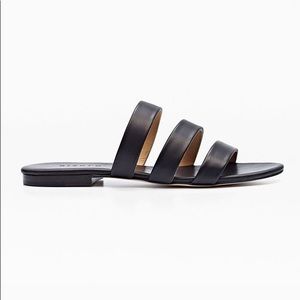 Nisolo Camilla black leather sandals
